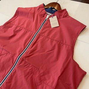 Peter Millar Crown Cred Red Yacht Club Vest Sailing Vest